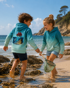 Sweat à capuche enfant Dip Dye