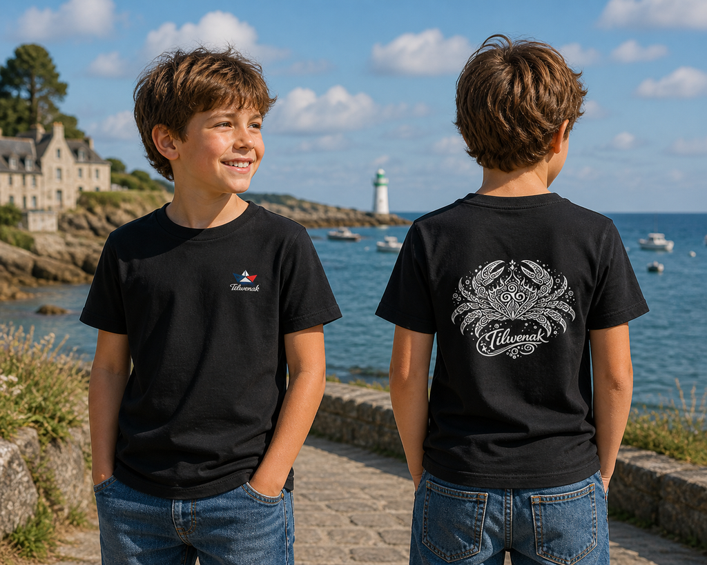 T-shirt enfant en coton bio Tilwenak