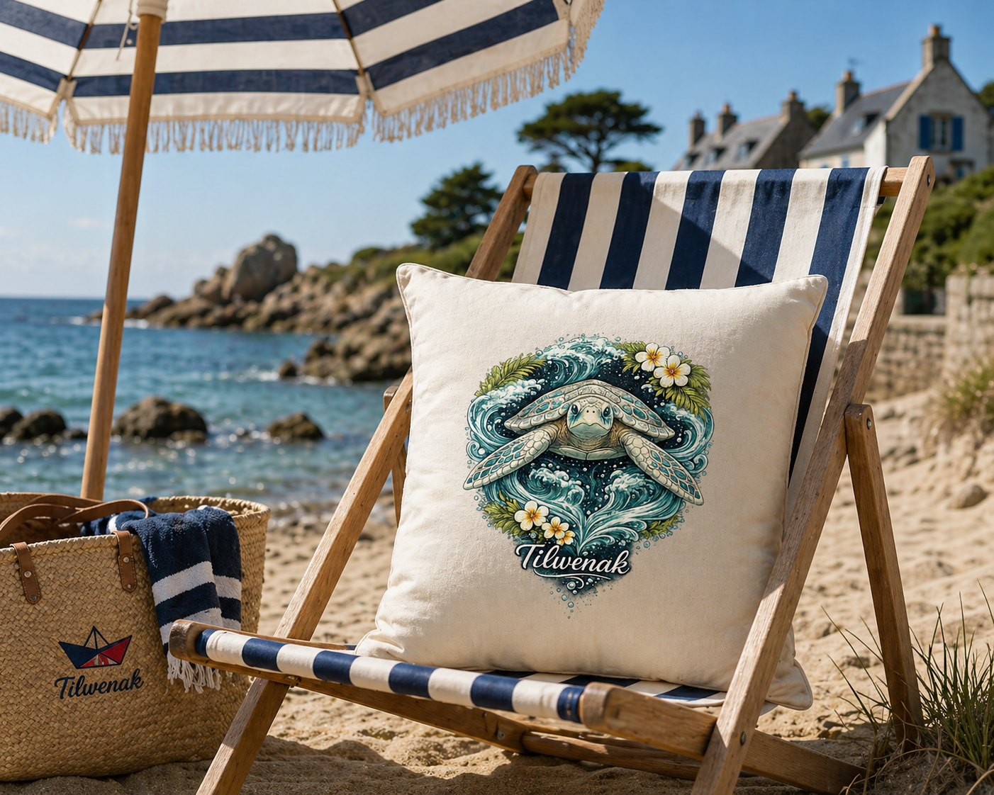 Housse de coussin Tilwenak – Naturelle et responsable