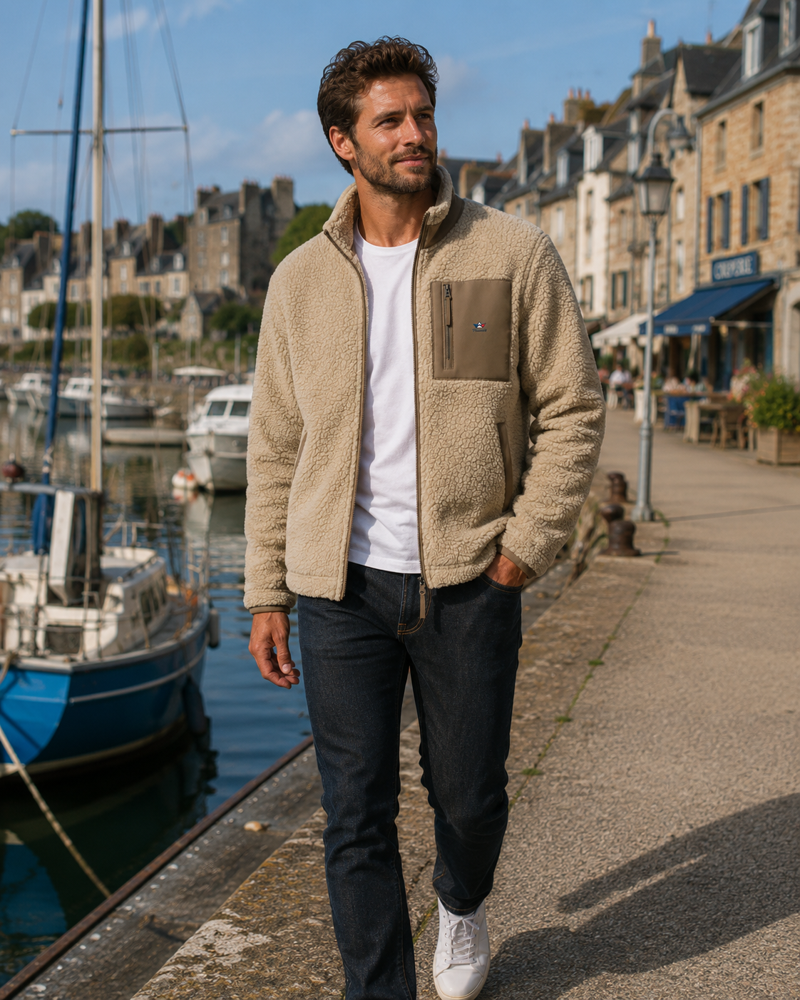 Veste Sherpa Unisexe Tilwenak – Chaleur & Esprit Marin