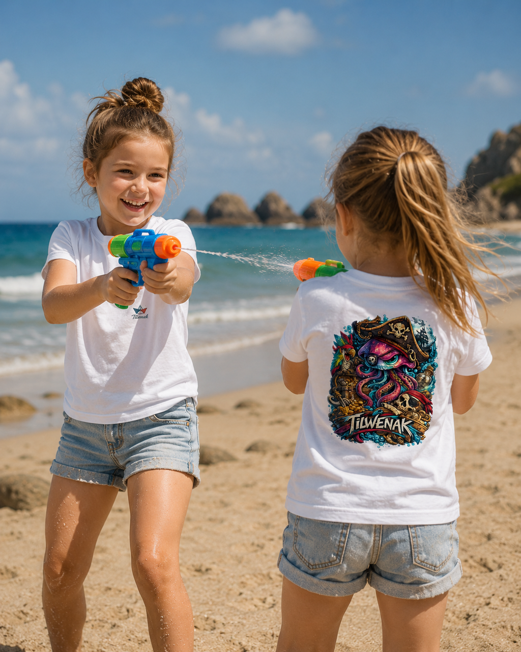 T-shirt enfant en coton bio en conversion Tilwenak