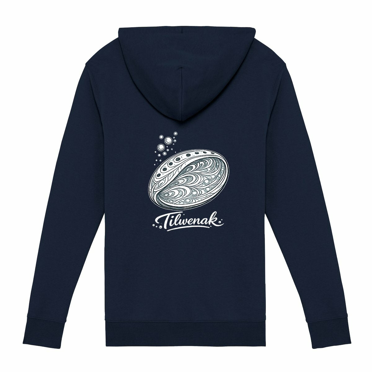 Sweat à capuche zippé écologique Tilwenak - dos_0