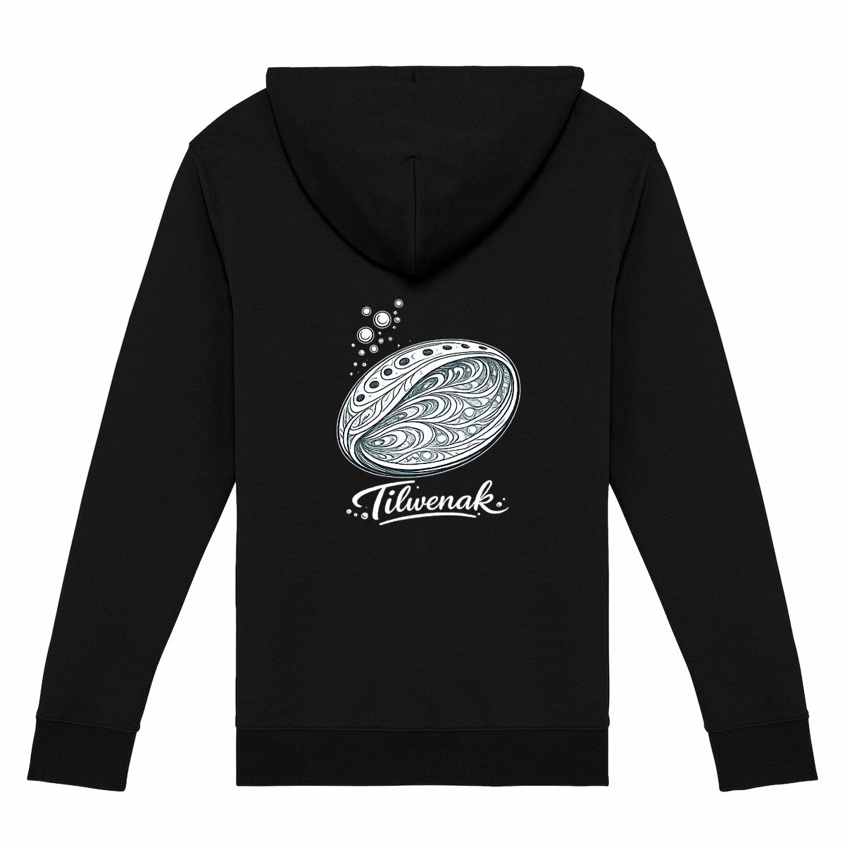 Sweat à capuche zippé écologique Tilwenak - dos_1