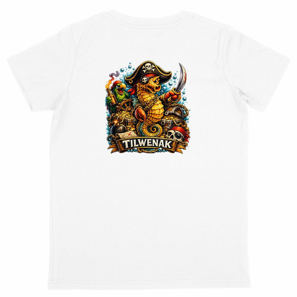 T-shirt enfant en coton bioTilwenak - dos_blanc