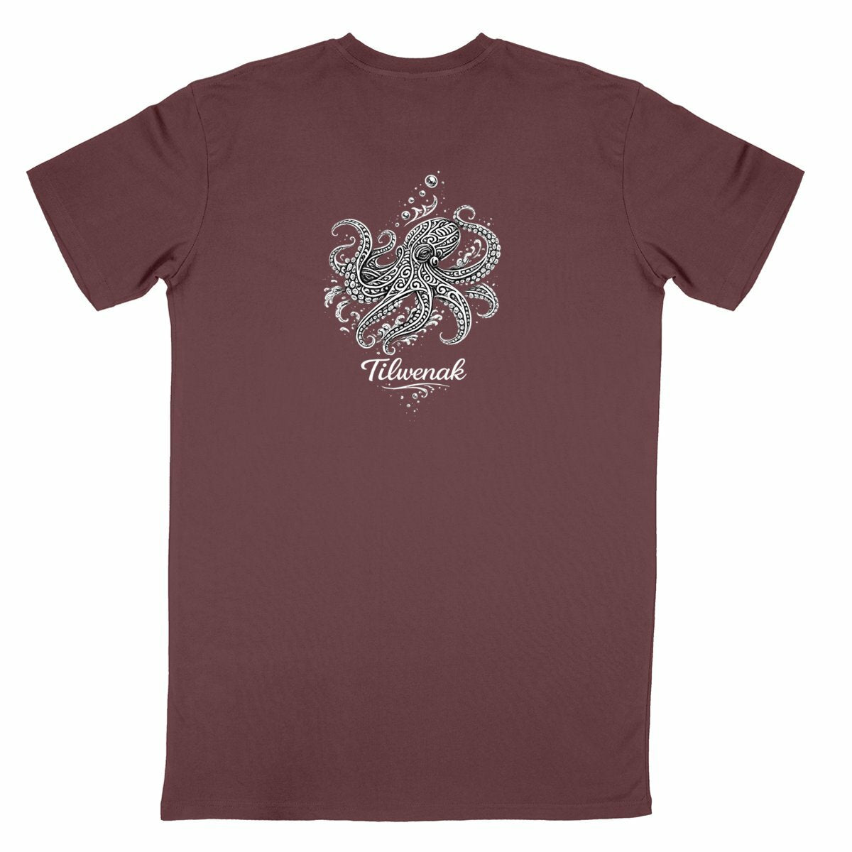 T-shirt Unisexe Coton en Conversion Bio – Tilwenak - dos_bordeaux