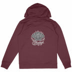 Sweat à capuche épais éco-responsable Tilwenak - dos_bordeaux