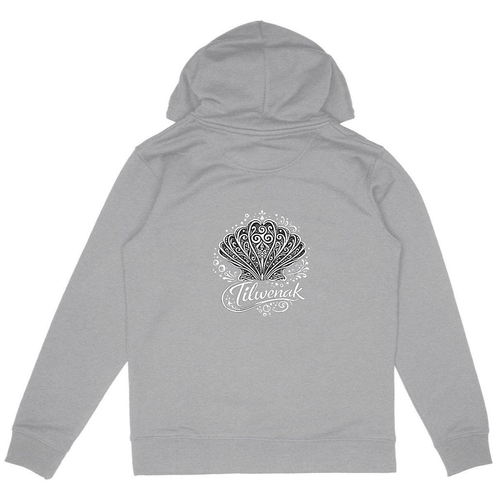 Sweat à capuche épais éco-responsable Tilwenak - dos_gris
