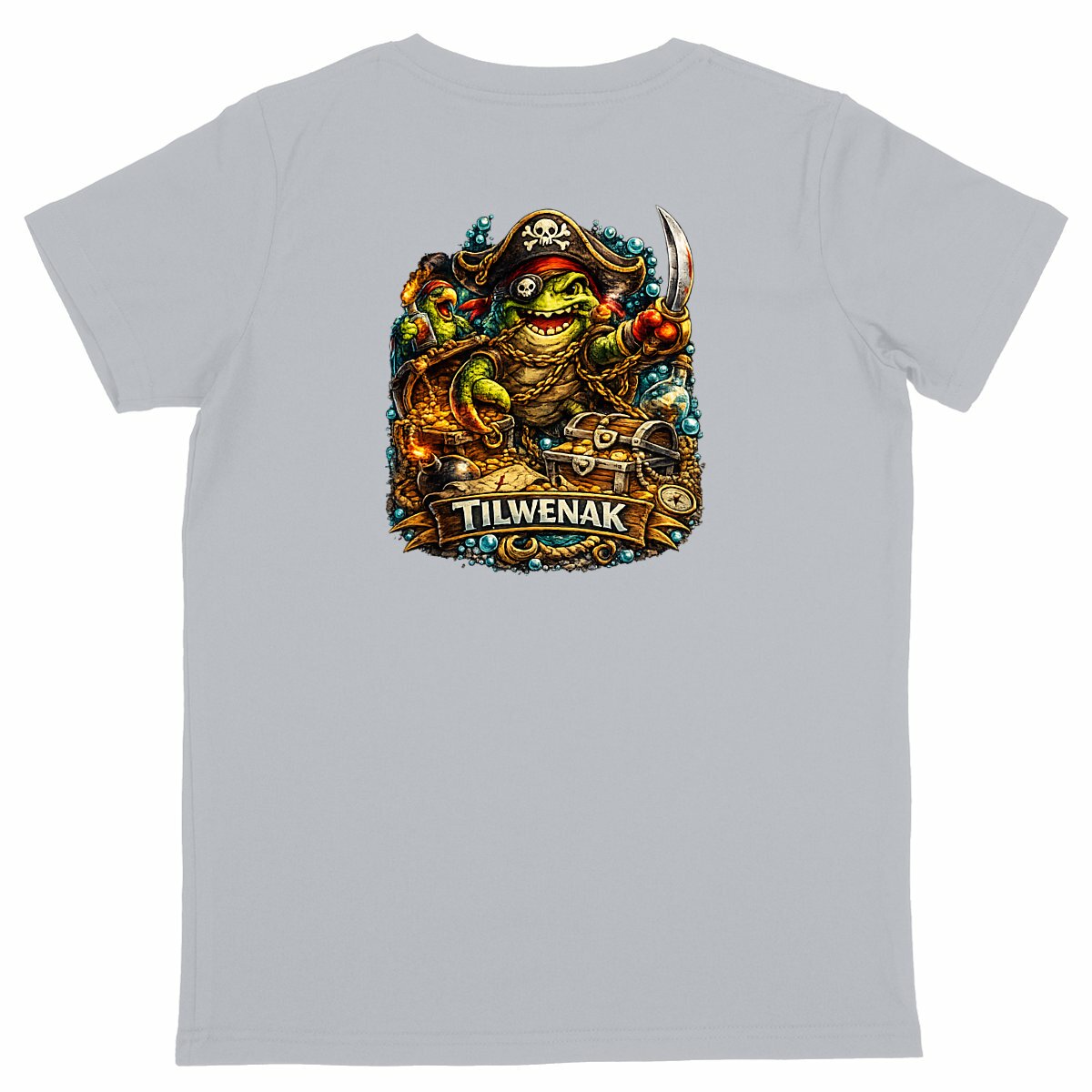T-shirt enfant en coton bioTilwenak - dos_gris