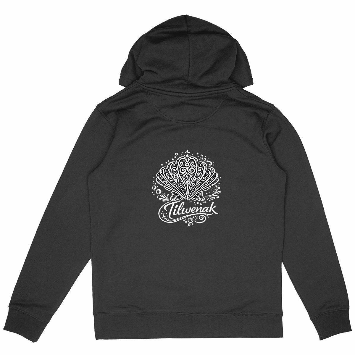 Sweat à capuche épais éco-responsable Tilwenak - dos_noir