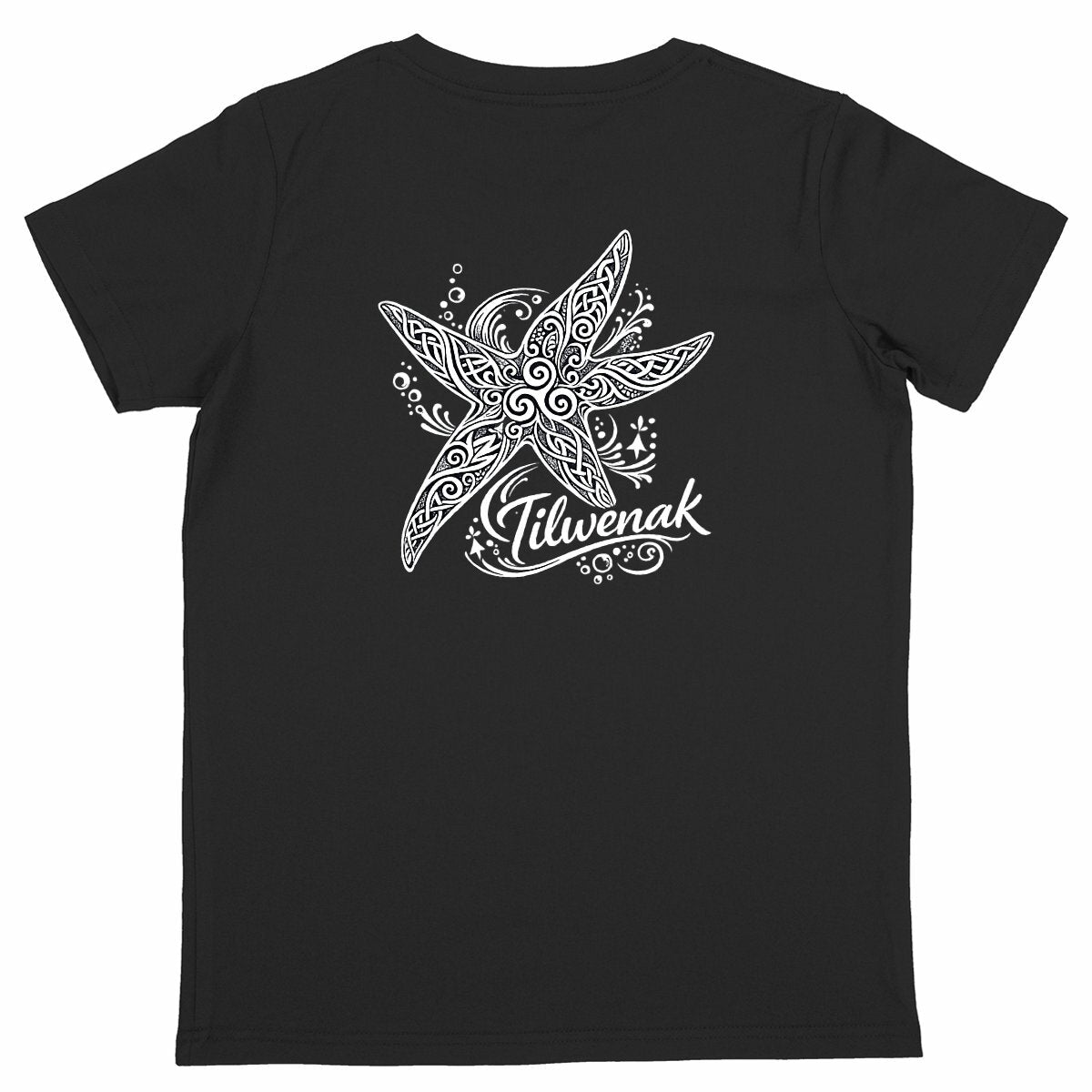 T-shirt enfant en coton bio  Tilwenak - dos_noir