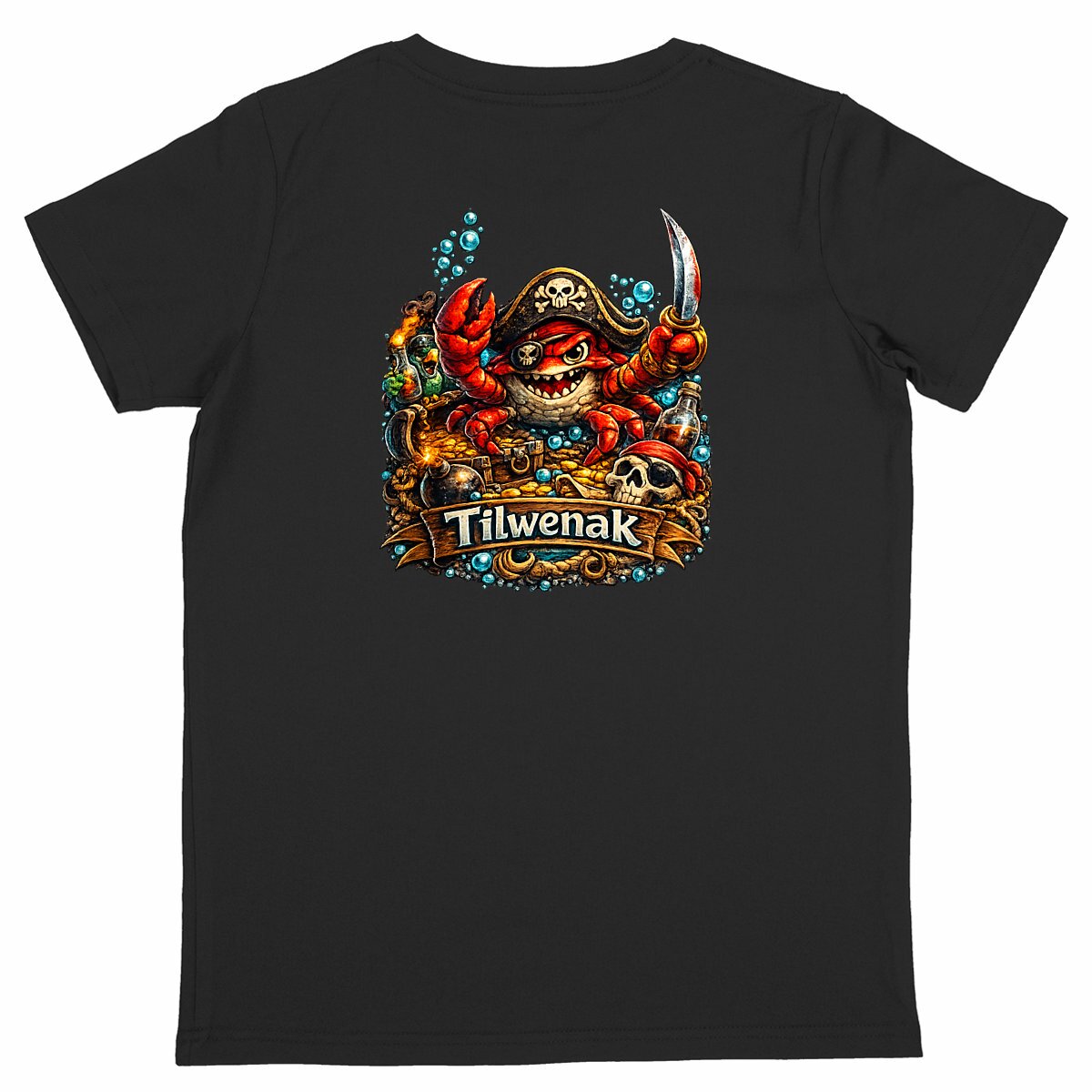 T-shirt Enfant Coton en Conversion Bio – Tilwenak - dos_noir