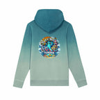 Sweat à capuche enfant coloré effet dip dye, tendance et confortable signé  Tilwenak - dos_vert