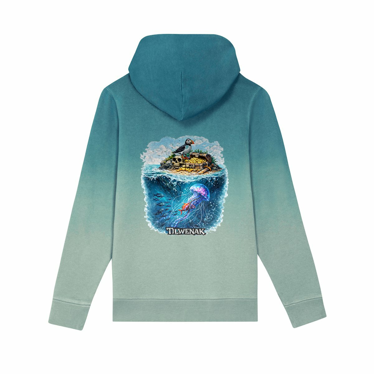 Sweat Enfant Dip Dye – Tilwenak - dos_vert