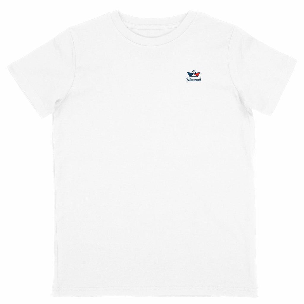 T-shirt enfant en coton bio Tilwenak - face_blanc