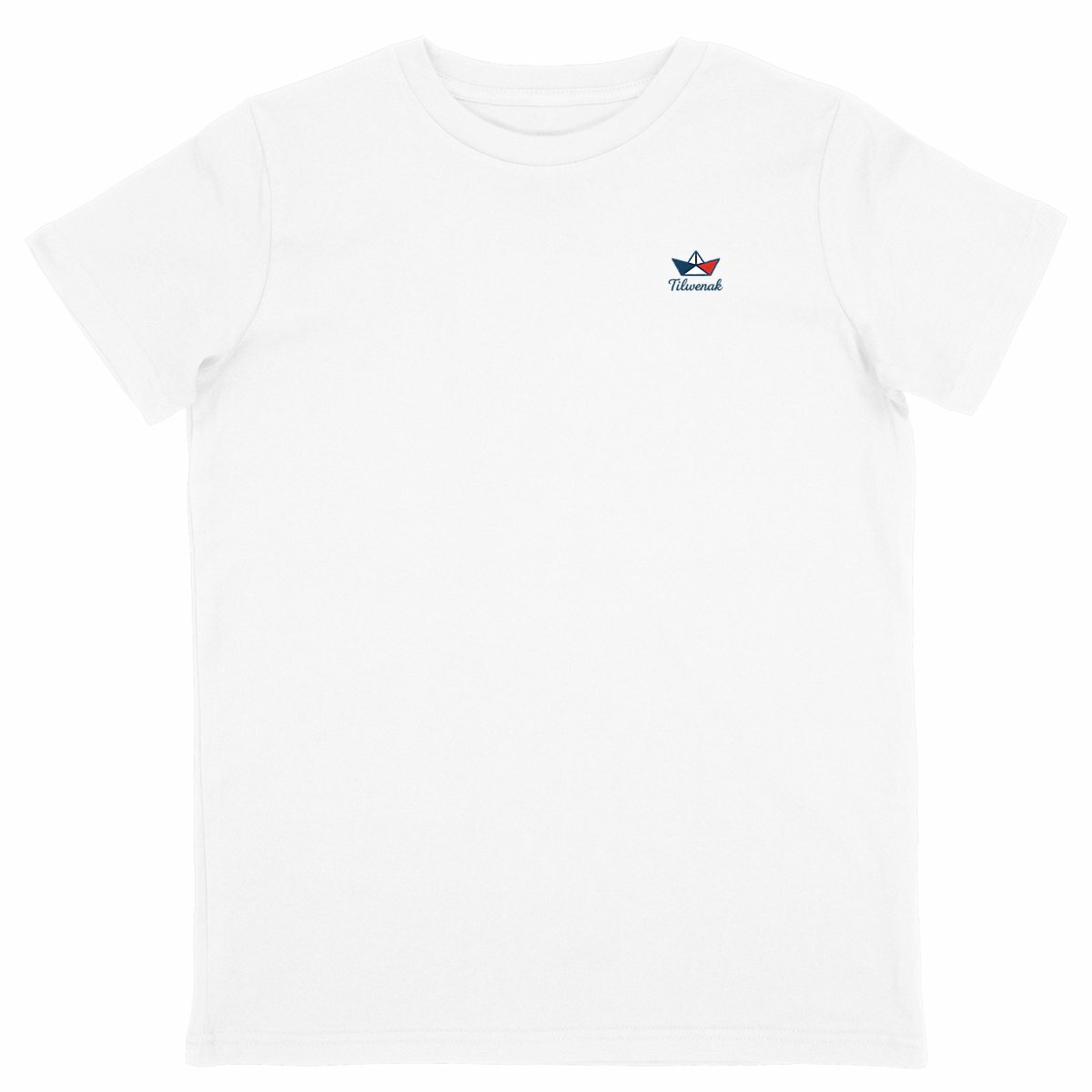 T-shirt enfant en coton bio Tilwenak - face_blanc