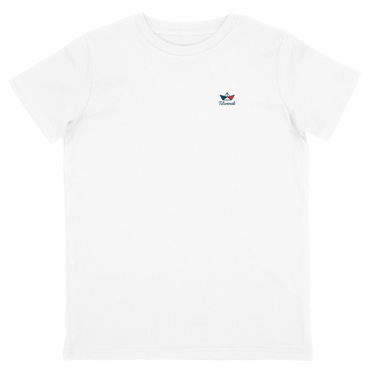 T-shirt enfant en coton bioTilwenak - face_blanc