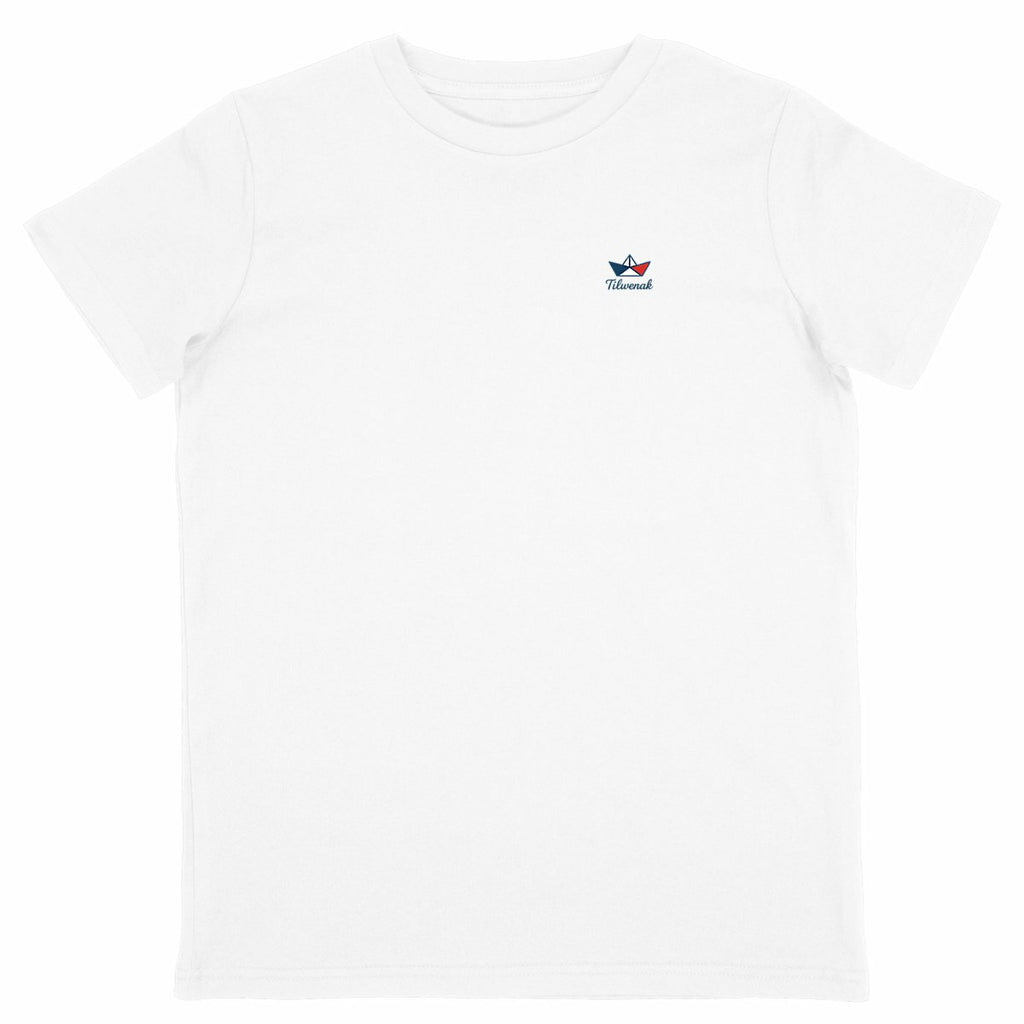 T-shirt enfant en coton bio  Tilwenak - face_blanc