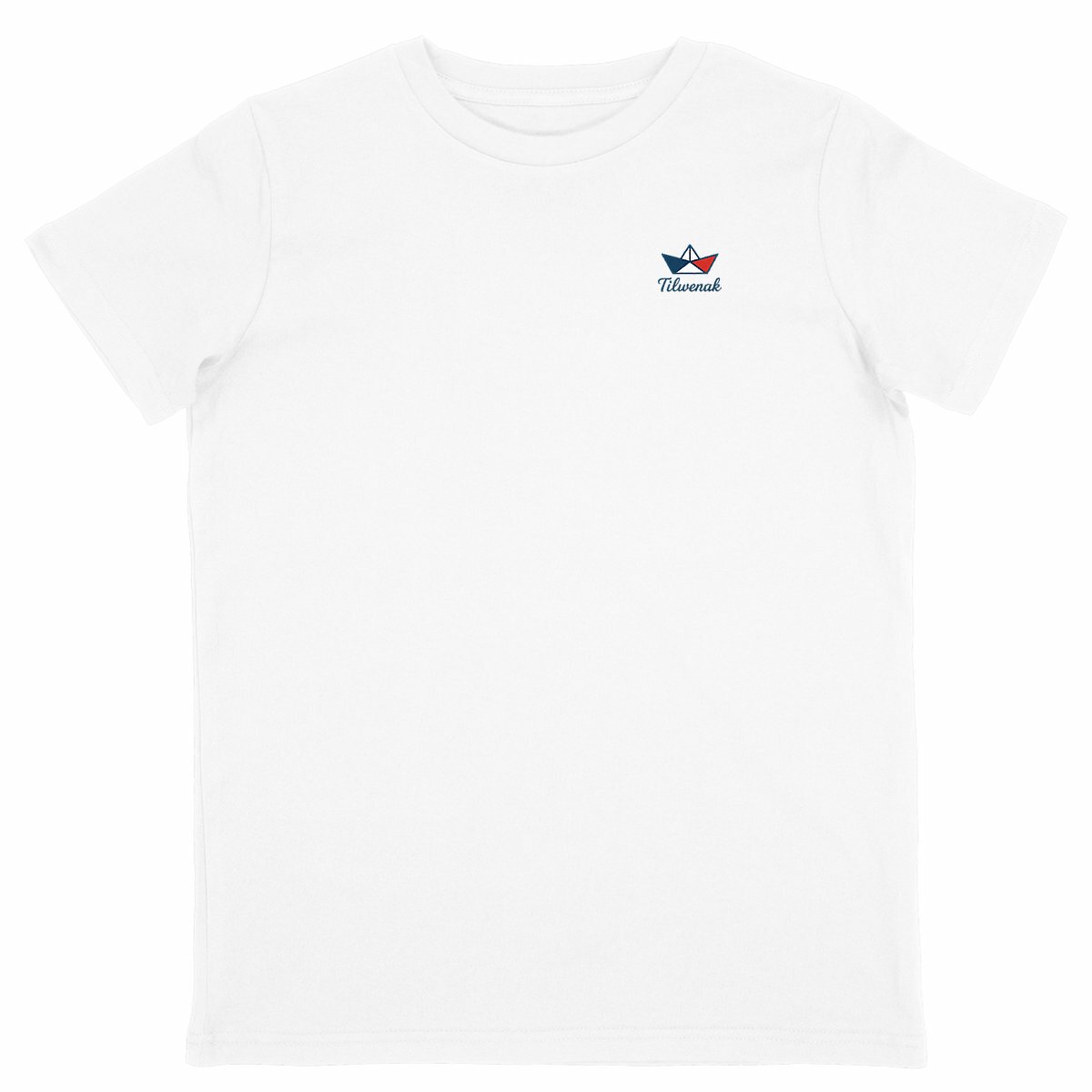 T-shirt enfant en coton bio Tilwenak - face_blanc
