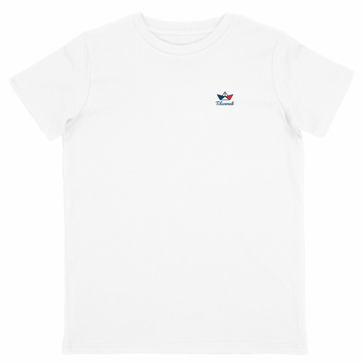 T-shirt enfant en coton bio Tilwenak - face_blanc