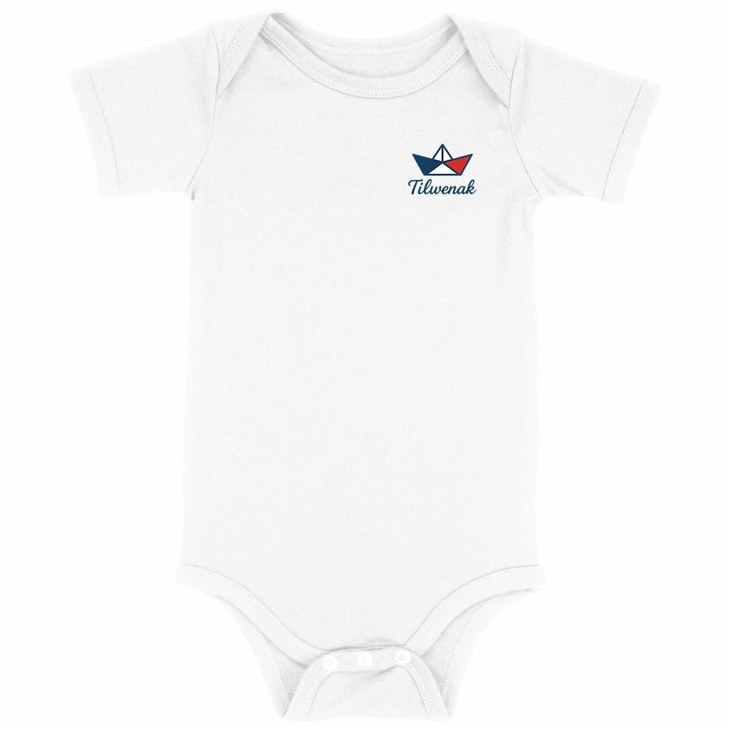 Body bébé en coton bio Tilwenak - face_blanc