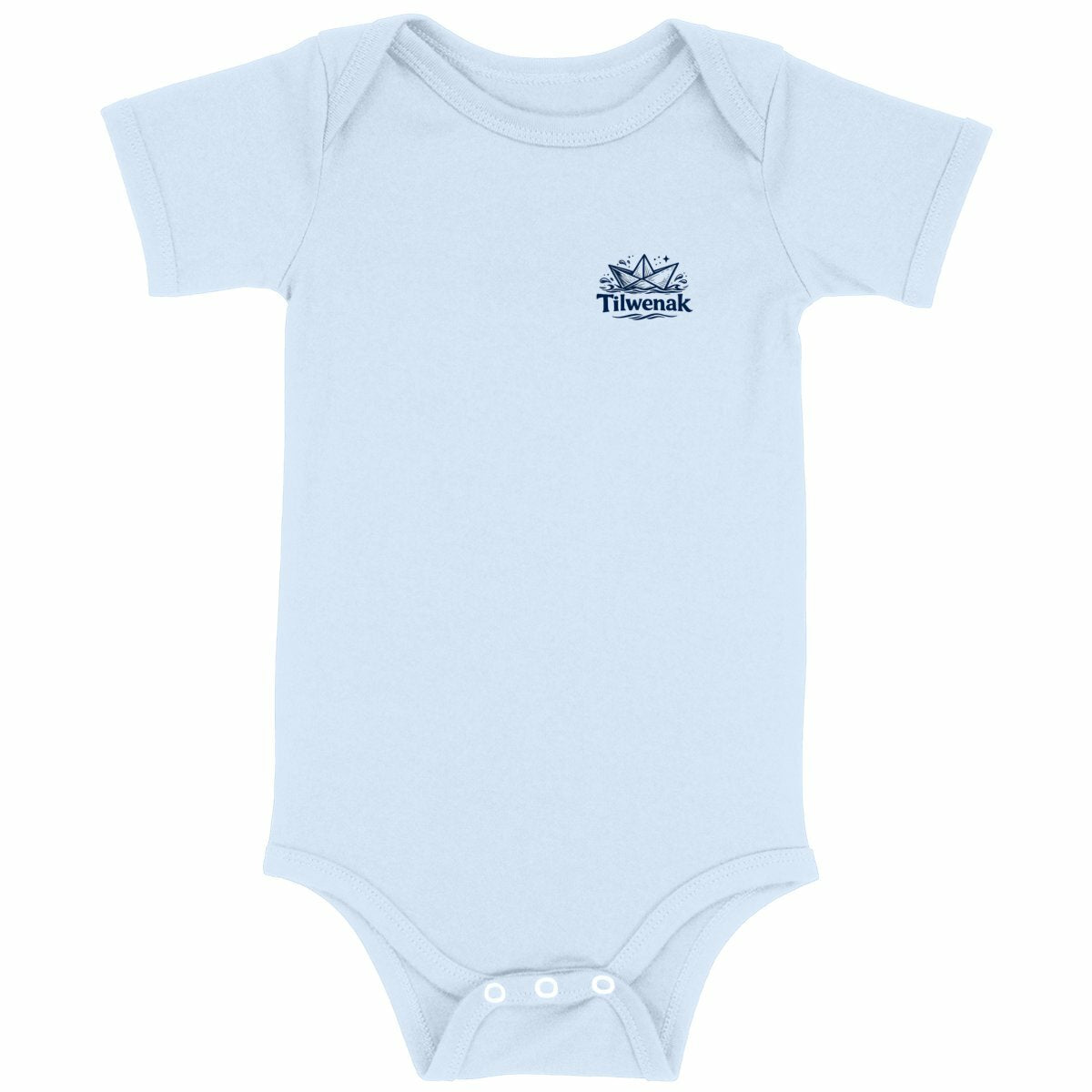 Body bébé en coton bio Tilwenak - face_bleu