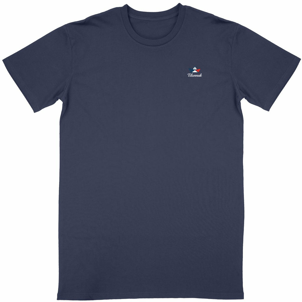 T-shirt Unisexe Coton en Conversion Bio – Tilwenak - face_bleumarine