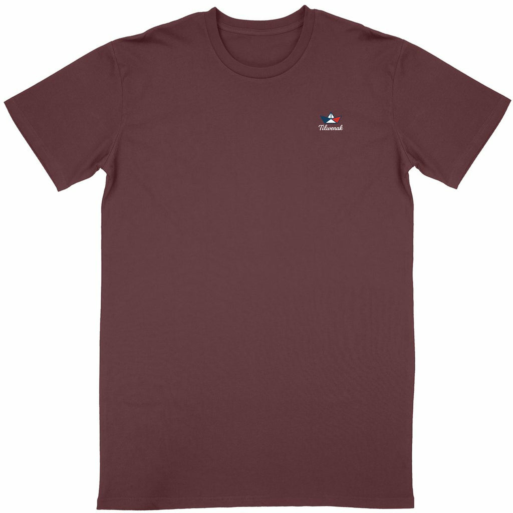 T-shirt Unisexe Coton en Conversion Bio – Tilwenak - face_bordeaux