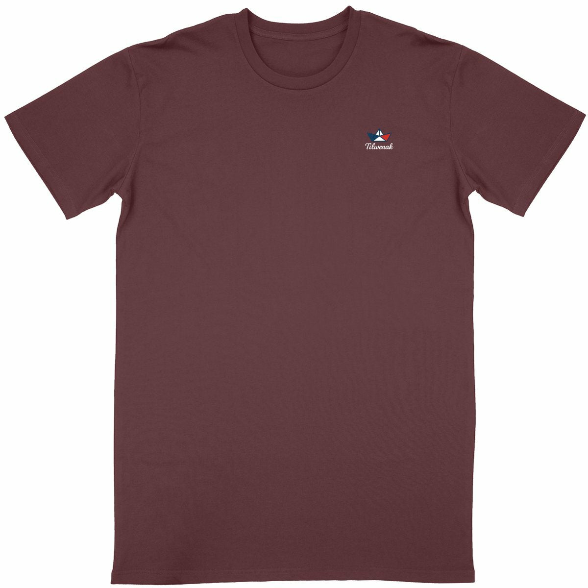 T-shirt Unisexe Coton en Conversion Bio – Tilwenak - face_bordeaux