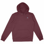 Sweat à capuche épais éco-responsable Tilwenak - face_bordeaux