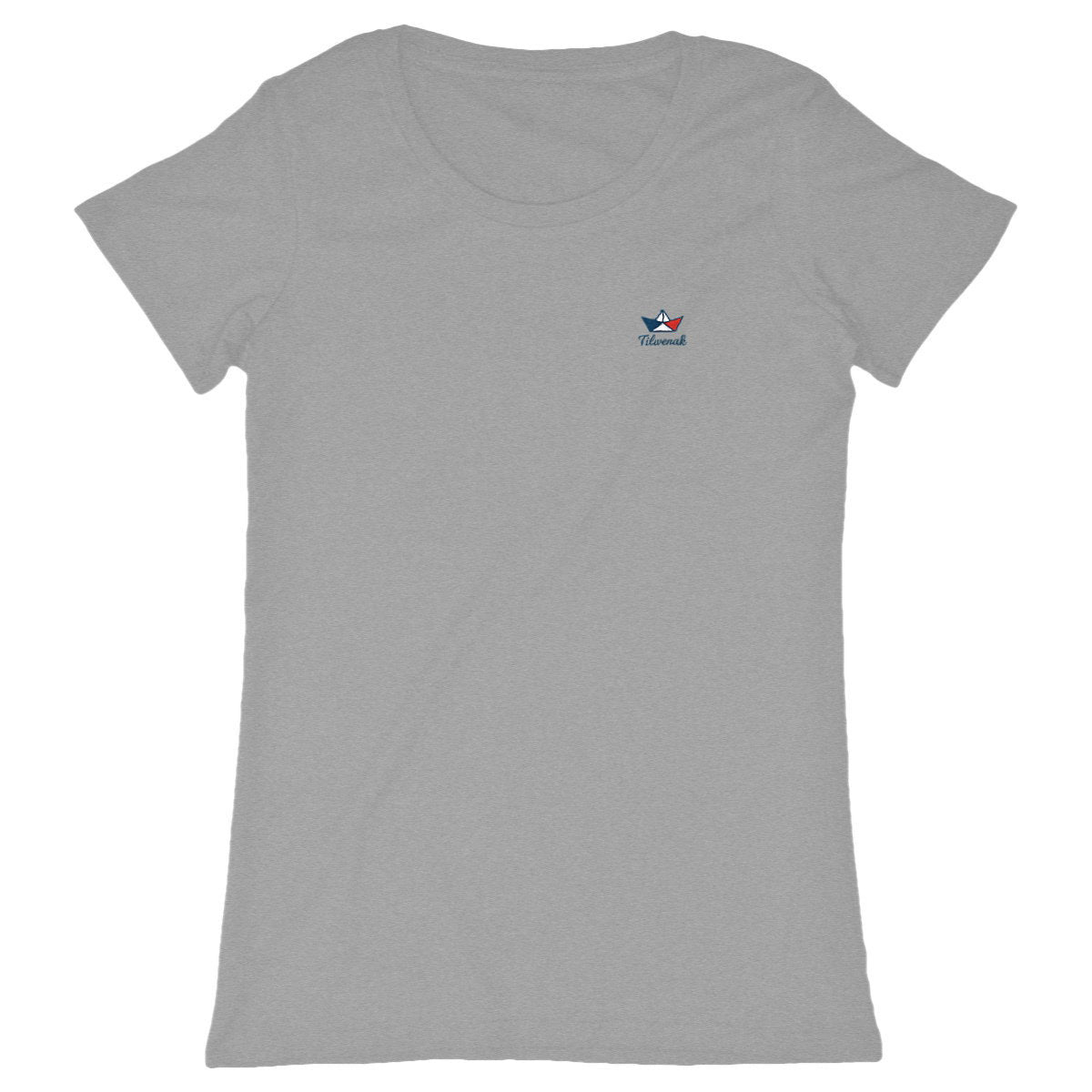 Tee-shirt femme Adulte Tilwenak – Tortue Océan Élégance - face_gris