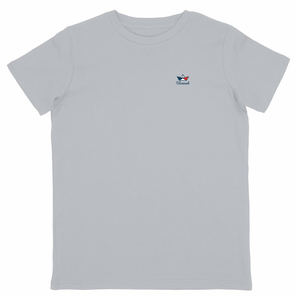 T-shirt enfant en coton bioTilwenak - face_gris