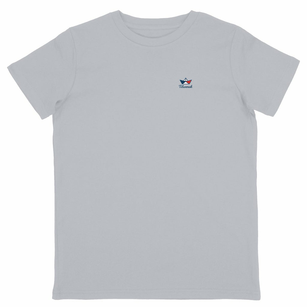 T-shirt enfant en coton bioTilwenak - face_gris