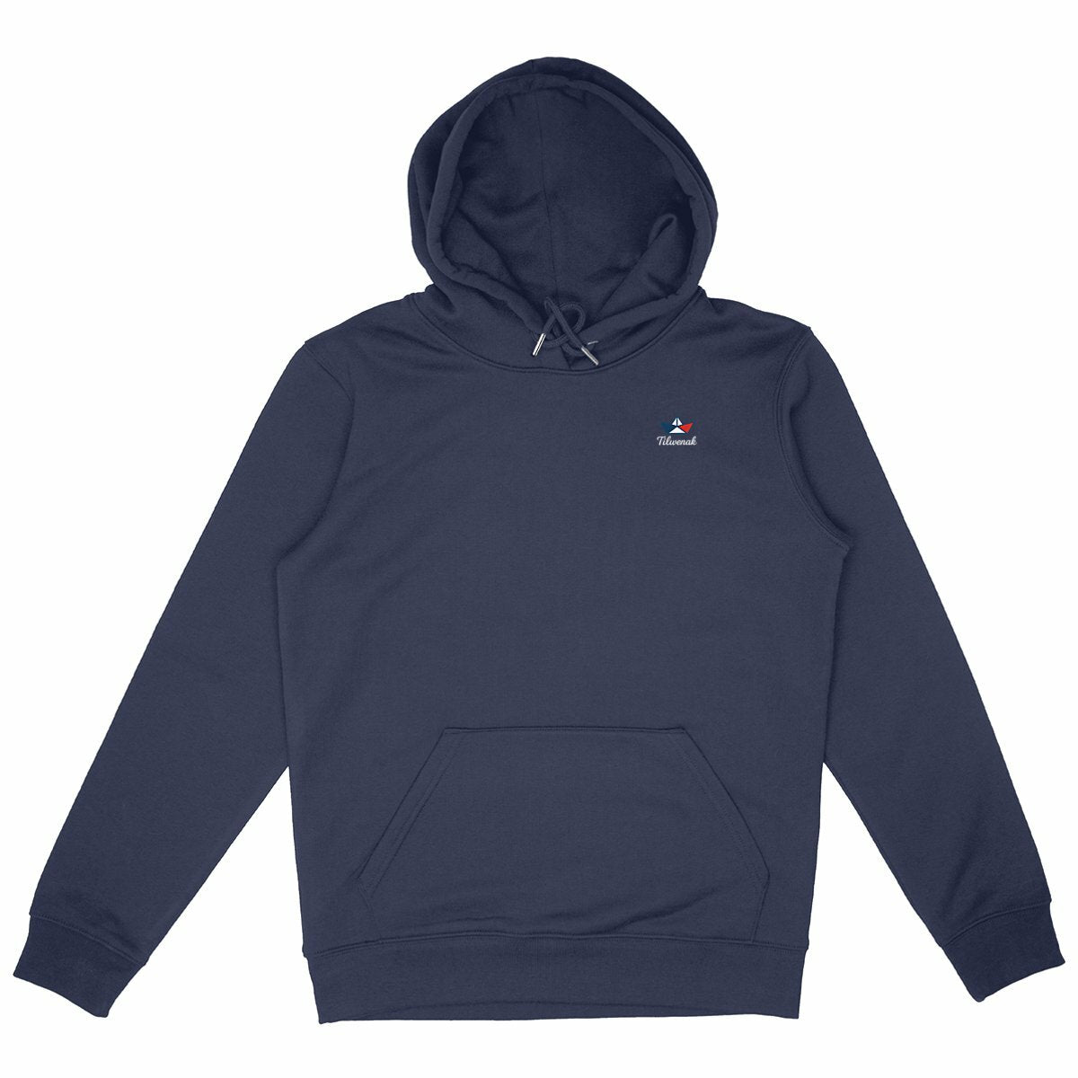 Sweat à capuche épais éco-responsable Tilwenak - face_marine