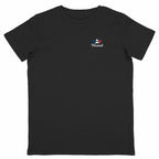 T-shirt Enfant Coton en Conversion Bio – Tilwenak - face_noir