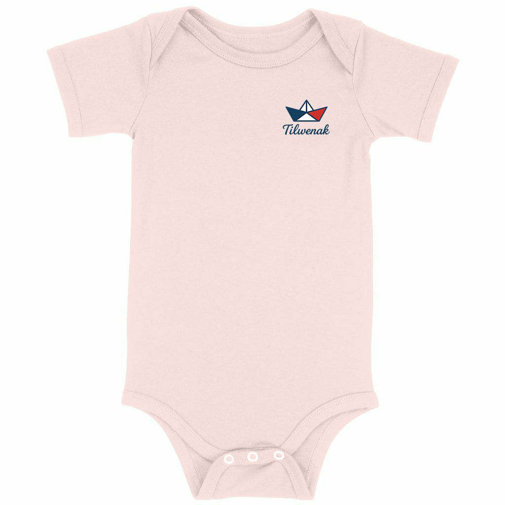Body bébé en coton bio Tilwenak - face_rose