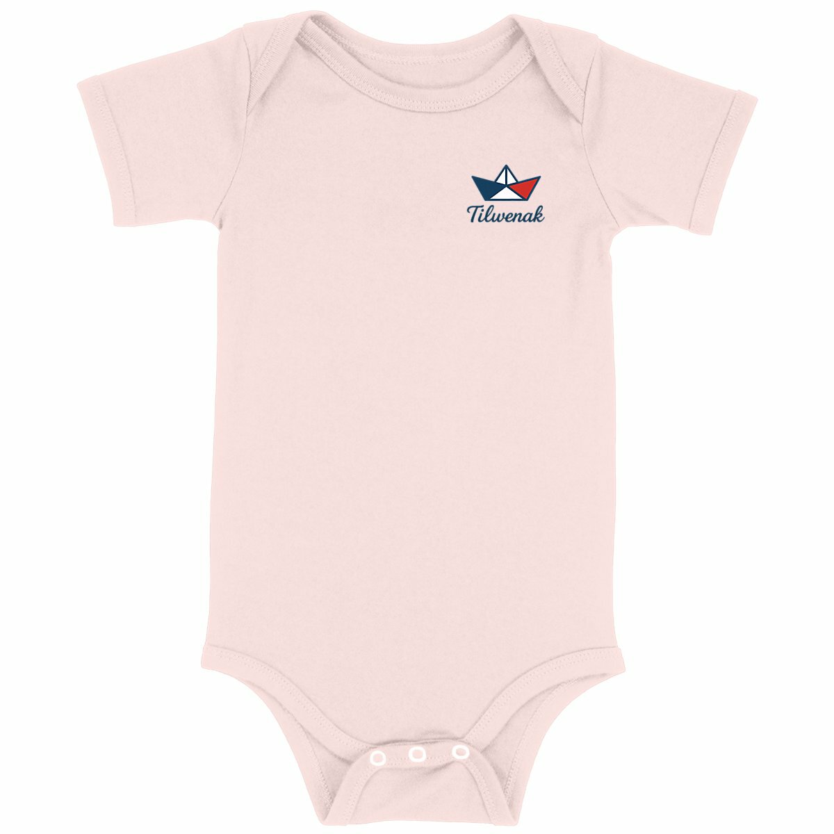 Body bébé en coton bio Tilwenak - face_rose