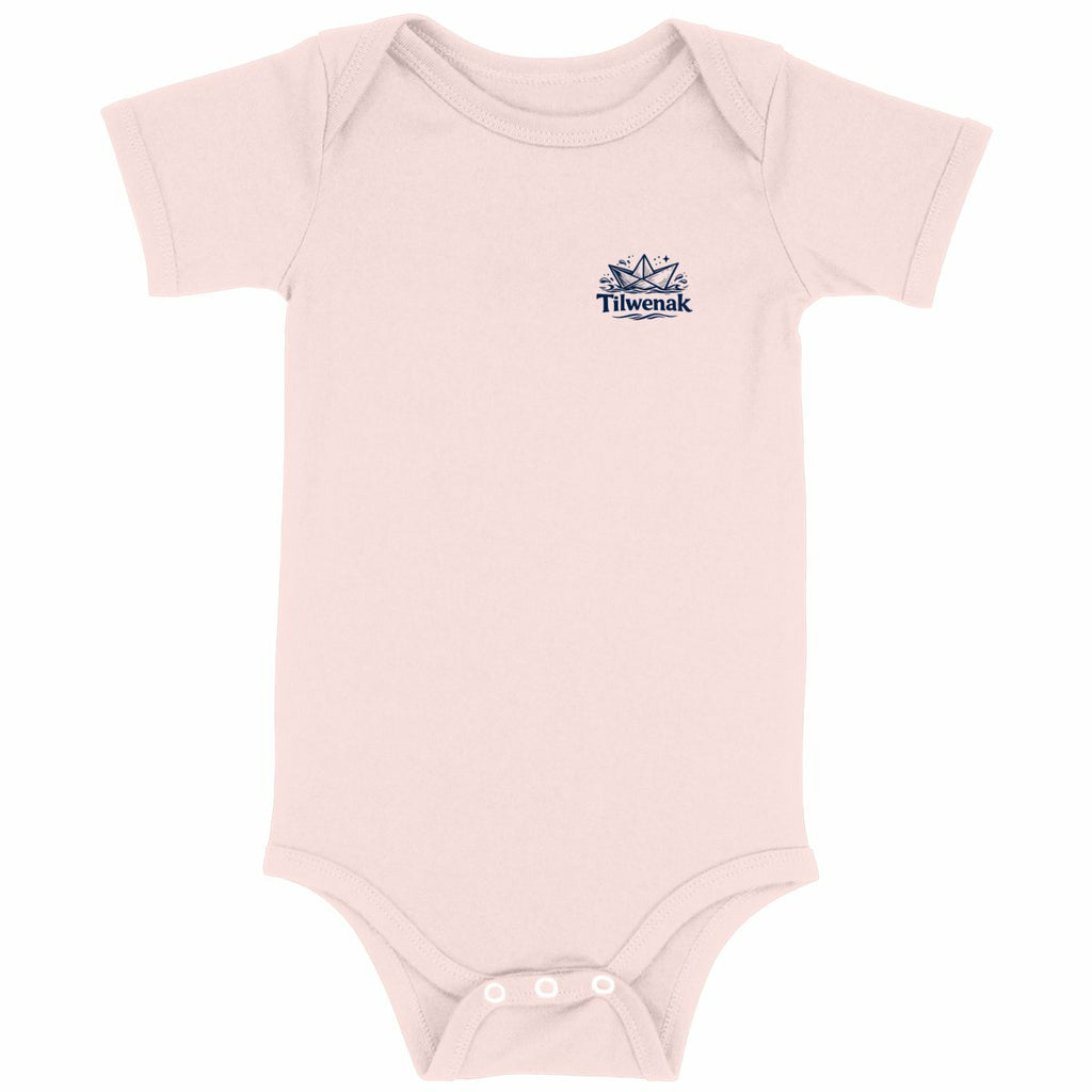 Body bébé en coton bio Tilwenak - face_rose